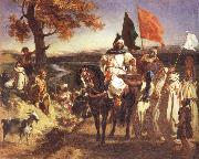 Moroccan Chieftain Receiving Tribute, Eugene Delacroix